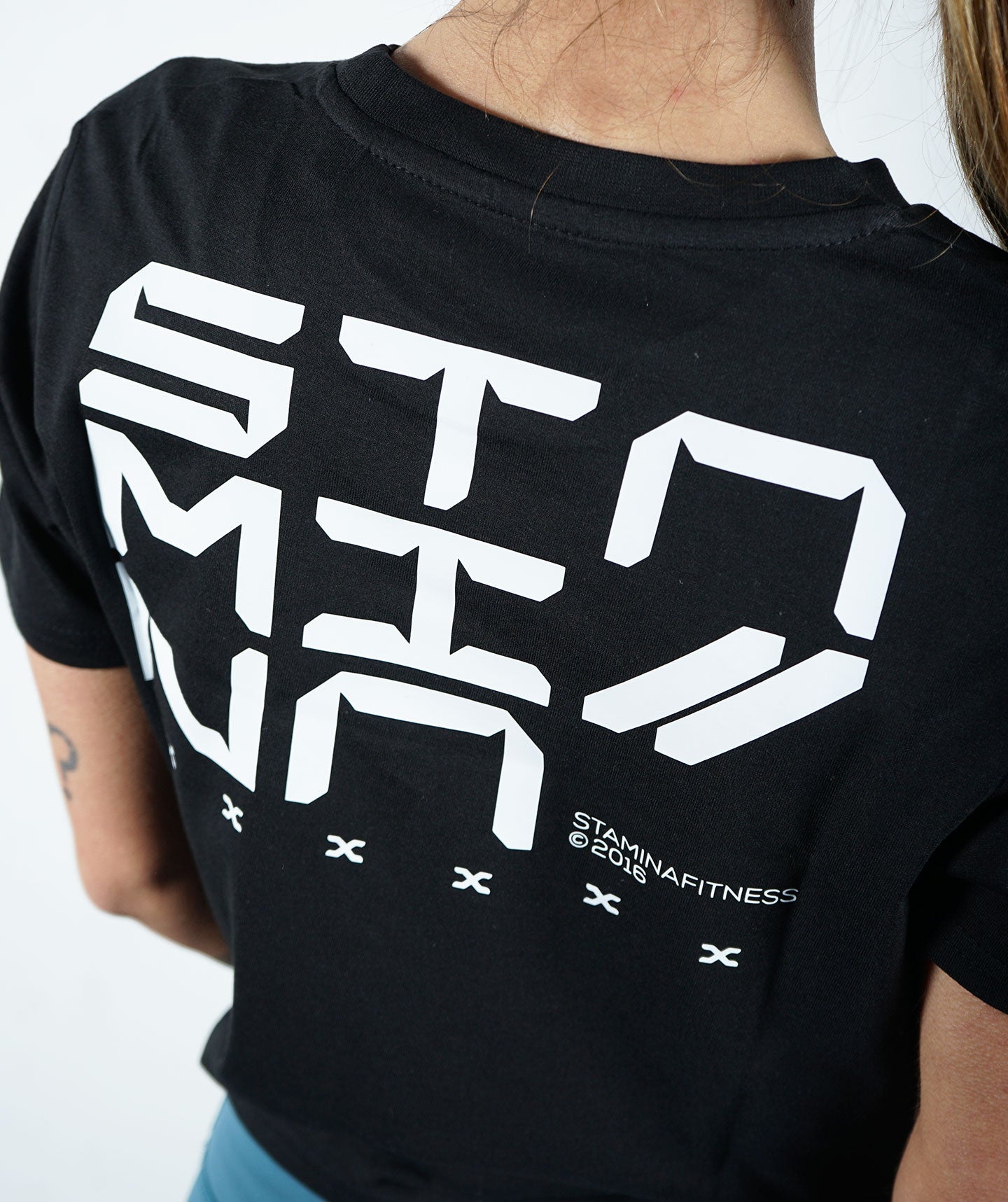 T-Shirt "Future" donna nera - STMN Fitness