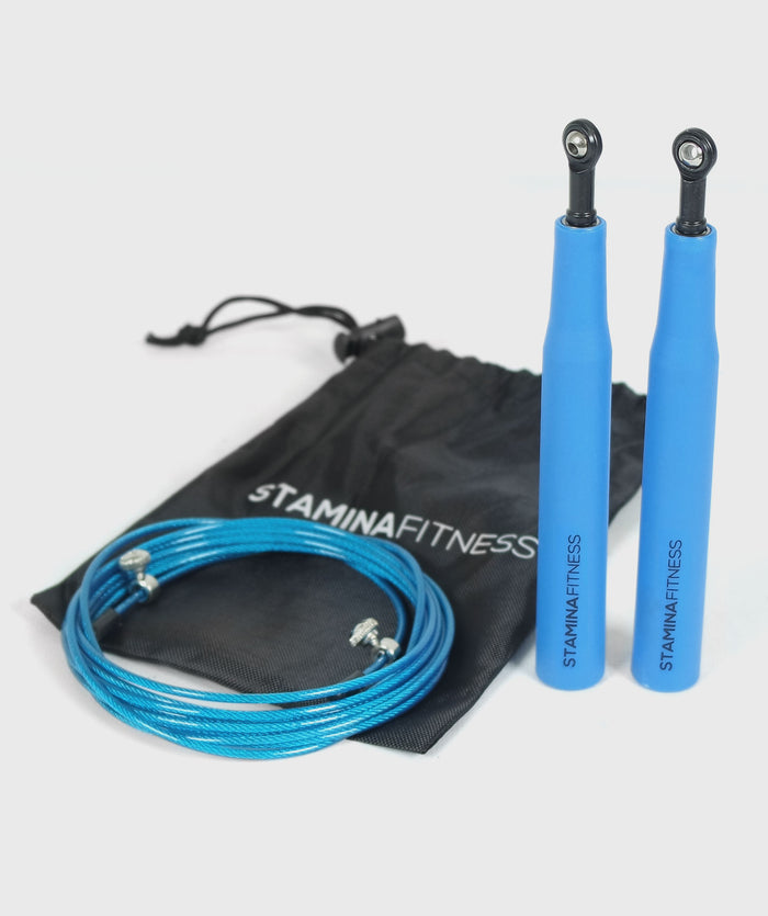 Corda da salto Speed Lite Basic Blu - stamina-fitness3