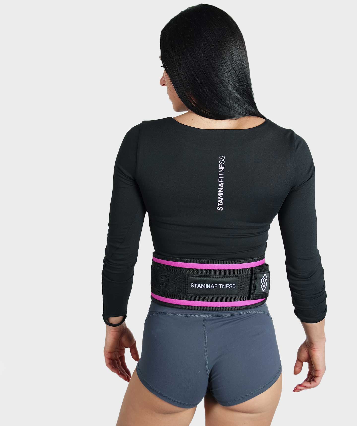 Cinta Workout 2.0 Nero / Fucsia unisex - Stamina Fitness