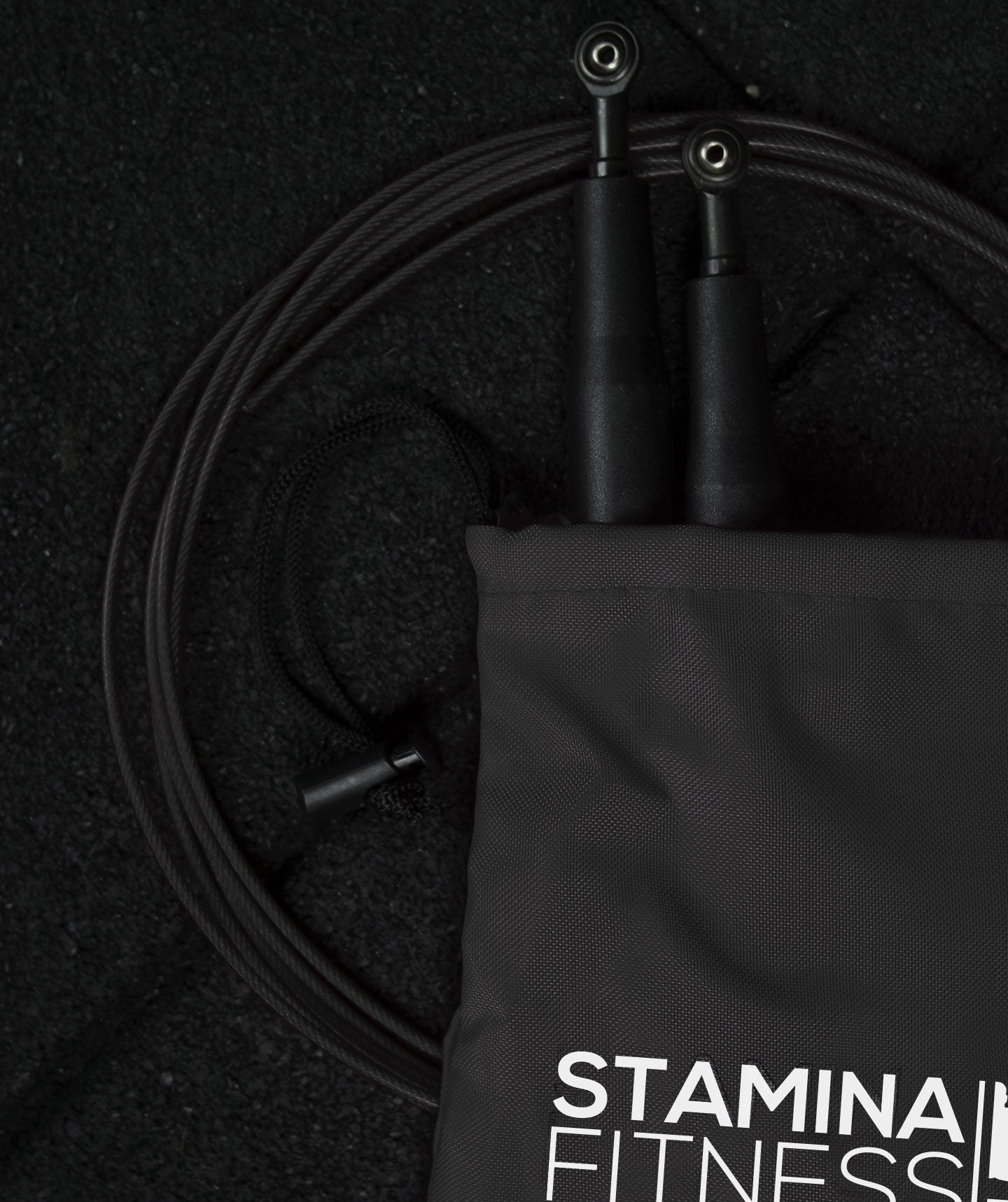Corda da salto Speed Lite Basic Nera - Stamina Fitness